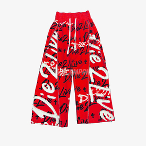 Men <b>Red</b> Tracksuit Set – Zip Hoodie & Jogger Pants Streetwear Outfit Sweatsuit - Product Image 3