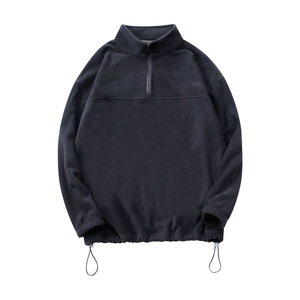 Nueva Moda Hombre Invierno Sudadera con Capucha de Forro Polar Manga Larga Holgada Color Sólido Blusa Casual con Capucha Tops de Forro Polar Diseño de Sudaderas Blancas - Product Image 5