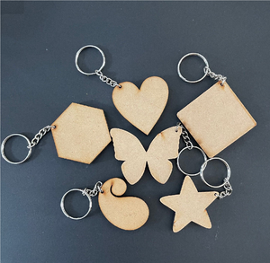 High Quality MDF Keychain Keys Custom Made Logo Wood <b>Keyring</b> Customized Sale - Product Image 6