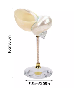 Tasse en coquille d'escargot artisanale du Vietnam, design classique, compatible lave-vaisselle, vaisselle pour hôtel, restaurant, table à manger, décoration de maison de style côtier - Product Image 1
