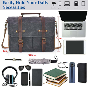 Maletín de Cuero Genuino al por Mayor para Hombre y Mujer, Color Beige, Gran Capacidad, Resistente, para Portátil, Bolso de Diseño, Logotipo Personalizado, OEM - Product Image 3
