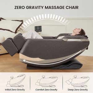 Fauteuil de massage électrique multifonction de luxe avec fonction chauffante - Fauteuil inclinable en cuir avec fonction musicale pour un soin complet du corps - Product Image 6