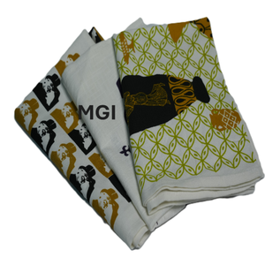 100% Organic Cotton Eco-Friendly Hypoallergenic Quick-Dry Disposable Square Tea <b>Towel</b> Floral <b>Pattern</b> for Home Kitchen Use - Product Image 5