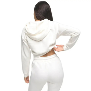 Oversize Women Hoodies Casual Solid <b>Zip</b> <b>up</b> Hooded Sweatshirt Loose Couple Hoodie Streetwear <b>Crop</b> Top Hoodies - Product Image 5