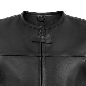 Premium Men's Genuine Leather Motorcycle <b>Biker</b> Vest Custom Black Riding <b>Waistcoat</b> OEM ODM Wholesale Manufacturer Pakistan - Product Image 4