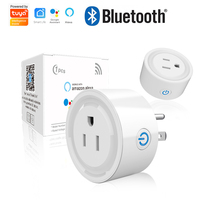 Prise intelligente WiFi Tuya IP44 avec surveillance de la consommation d'énergie, commande vocale pour la domotique, prise de contrôle à distance pour appareils électroménagers
