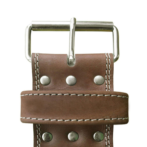 Cinturón de Levantamiento de Pesas Unisex de Cuero Vacuno de Alta Calidad, Soporte Lumbar, Protección Profesional, Hecho a Medida, Talla Única, para Gimnasio - Product Image 4