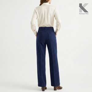 Pantalones de Trabajo para Mujer, Gruesos, de Algodón y Elastano, Tipo Moleskin, para Invierno, Oficina, OEM, ODM - Product Image 3