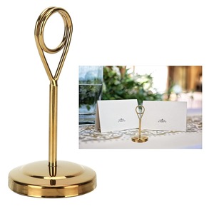 Black Nickel Stainless Steel Metal <b>Table</b> Top Clip Menu <b>Card</b> Holder - Product Image 4