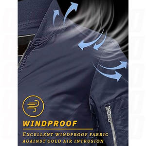 Chaquetas Bomber al por Mayor para Hombre, Poliéster Satinado, Cierre Completo, Cuello de Béisbol, Precios Económicos al por Mayor, Alta Calidad, Personalizadas para Invierno - Product Image 3