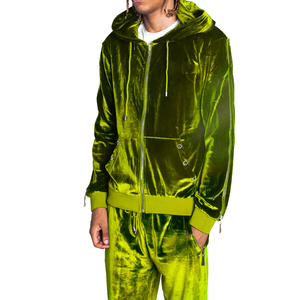 <b>Mens</b> <b>Velvet</b> Velour Winter Tracksuit Premium 2PCS Full Zip <b>Jacket</b> Sweatpants Breathable Solid Acid Wash Casual Fleece Adjustable - Product Image 5