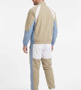 Survêtement coupe-vent 2 pièces pour homme, écologique, imperméable, léger, respirant, coupe classique, avec empiècements contrastants - Product Image 2