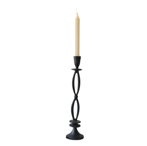 Vintage <b>Black</b> Iron <b>Candlestick</b> Holders Handmade for Home Wedding Decoration Tabletop Use Durable Metal Design - Product Image 2