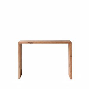 Console moderne en bois de chêne massif recyclé, faite à la main, design cascade, pour entrée, canapé ou hall, taille personnalisable - Product Image 1