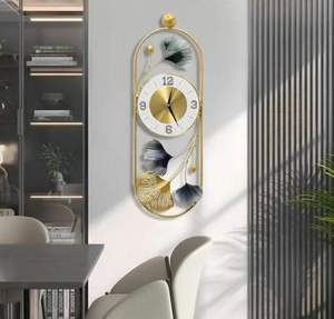 Elegante Reloj de Pared de Metal de Lujo, Diseño Artístico Abstracto, Hecho a Mano, Decorativo, para Sala de Estar, Oficina en Casa, a Precio Económico - Product Image 4