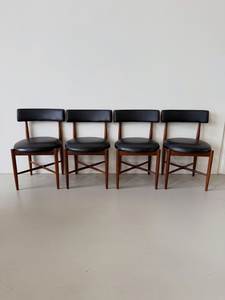 <b>Mid</b> <b>Century</b> Wooden Dining <b>Chair</b> Upholstered Seat Side <b>Chair</b> for Dining Room Restaurant - Product Image 1