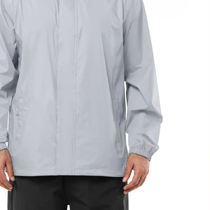 2026 Custom Lightweight Men Hooded Rain <b>Jacket</b> Waterproof Windbreaker Outdoor Casual Windproof <b>Zip</b> <b>Up</b> <b>Jacket</b> for Men - Product Image 5