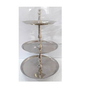 Aluminium Eco-Friendly Dishwasher Safe 3-Layer <b>Cake</b> Stand for <b>Wedding</b> Decoration - Product Image 2