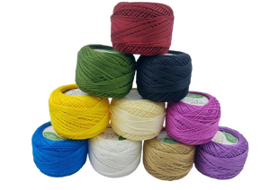 Hilo de Bordar 100% Algodón, Hilo de Coser con Perlas, Tamaño 8, Bolas Teñidas para Punto de Cruz, Crochet, Manualidades, Bolsos - Product Image 4