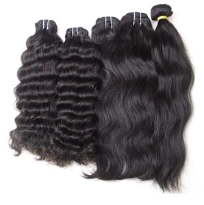 Tenemos cabello humano real, totalmente natural, sin procesar, cabello indio con cutículas alineadas en la misma dirección. - Product Image 1