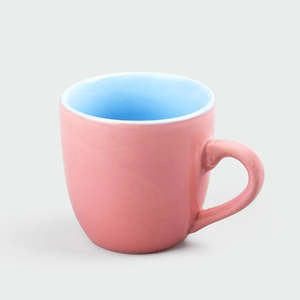 <b>Blush</b> Elegance Glossy Ceramic Tea Cups Set of 2 - Product Image 4