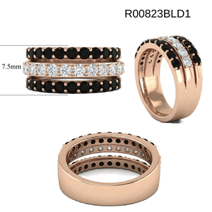 ฮ่องกงแรงบันดาลใจการสร้างสูงออกแบบเครื่องประดับ18K เพชรสีดำธรรมชาติ Hyperbole สำหรับสุภาพสตรี - Product Image 6