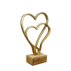 Sculpture d'art moderne en aluminium moulé à la main, figurine de table écologique et durable pour anniversaire, salon, décoration intérieure - Product Image 6