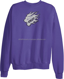 Sweat-shirts et sweats à capuche d'hiver avec logo personnalisé Col ras du cou en coton éponge surdimensionné Motif OEM imprimé - Product Image 4