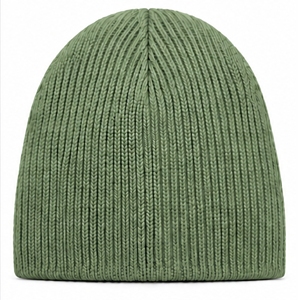 Gorro de Punto Acanalado Verde Oliva, Cálido, Elástico y Holgado, Gorro de Invierno Unisex - Product Image 1