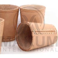Fabrication sur mesure de gobelets à dés en cuir avec couvercle, ensemble shaker pour dés en cuir