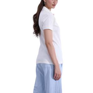 Camiseta Polo de Algodón para Mujer, Manga Corta, Transpirable, Verano, Venta al por Mayor, Logotipo Personalizado, OEM, ODM - Product Image 3