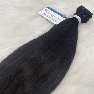 Produit phare : Mèches de cheveux naturels non traités, double épaisseur, extensions de cheveux Remy vietnamiens, lisses naturels, prêtes à être expédiées - Product Image 6