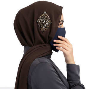 Hijab doux et élégant pour femmes, foulard modeste, tissu respirant et léger, enveloppement confortable pour le quotidien, le travail et les voyages - Product Image 1