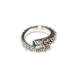 925 Sterling Silver Natural Green Onyx <b>Ring</b> | <b>Adjustable</b> Handmade Vintage Gemstone <b>Ring</b> for Women Wholesale Jewelry - Product Image 1
