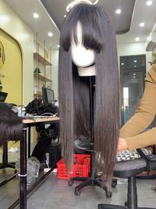 วิกผมตรงกระดูกบ๊อบตัด100% สีธรรมชาติทำจากผ้าทอแบบเส้นเดียวผมชาวเวียดนาม - Product Image 3