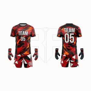 Vêtements de football en polyester respirant de haute qualité, imprimés numériquement, très demandés, personnalisez votre propre logo, uniforme de football - Product Image 4