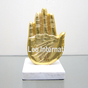 Gold Plated Black Marble Base Custom Aluminum Sculpture <b>Wedding</b> Centerpiece Ornament Home Hotel <b>Decor</b> <b>Table</b> <b>Top</b> Art Deco - Product Image 3