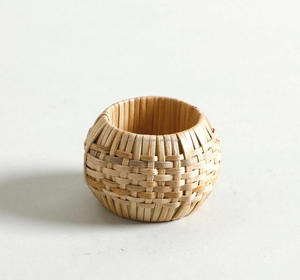 Bamboo Classic Eco-Friendly Napkin Ring Buckle Elegant for Wedding Party Dinner Table Decor Giveaways - Product Image 5