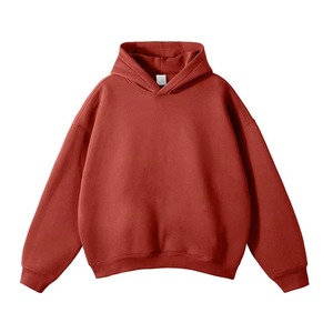 Sweat à capuche personnalisé avec logo brodé, coupe classique, en molleton de coton biologique, poche kangourou, nouveau - Product Image 2