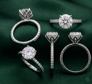 2.5 Ct 925 <b>Silver</b> Prong Setting <b>Emerald</b> Cut Moissanite Engagement <b>Ring</b> for Women-Luxury Party Gift - Product Image 4