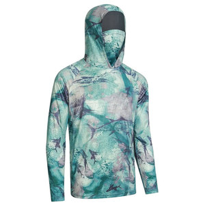 Camisa de Pesca con Capucha para Hombre, Cómoda, 100% Poliéster, UPF 50, con Logotipo Personalizado, Transpirable y de Secado Rápido - Product Image 3