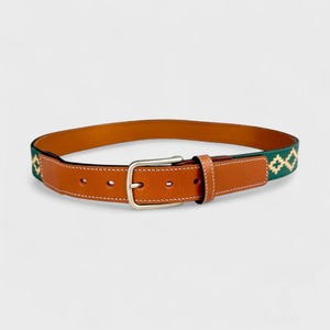 Ceinture polo unisexe en cuir, artisanale, durable, cousue, pour l'extérieur, décontractée, inspirée de l'équitation, de qualité supérieure, au look classique, ajustable, confortable et au design soigné. - Product Image 2