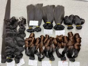 Meilleure vente en gros de cheveux humains vietnamiens cheveux de bébé bouclés et brillants rebondissants cheveux de donneur Vietnam - Product Image 3