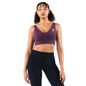 เสื้อชั้นในกีฬาไร้ตะเข็บสำหรับผู้หญิง คัพ C D ทรงวีลึก รองรับสูง เหมาะสำหรับโยคะ ฟิตเนส ออกกำลังกาย ยืดหยุ่น กระชับรูปร่าง สวมใส่สบาย เสื้อออกกำลังกาย - Product Image 2