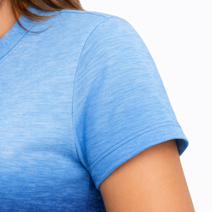 T-shirt pour femmes tendance, design uni, léger, en coton doux et fibre de bambou, manches courtes, vêtement décontracté, séchage rapide - Product Image 6