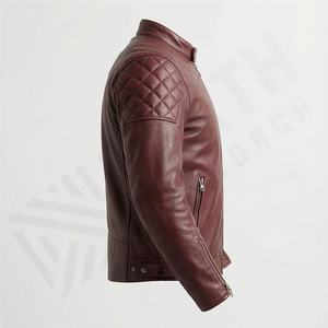 Chaqueta de Motociclista de Cuero Genuino para Hombre de la Mejor Calidad, Nueva Colección de Invierno, Chaquetas de Motocicleta con Protecciones Desmontables Personalizadas - Product Image 3