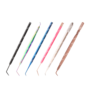 Kit professionnel d'outils de lifting des cils en acier inoxydable pour le lifting des cils et des sourcils, 6 pièces, design multicolore - Product Image 1