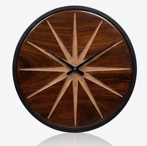 Custom Wooden Resin Luminous Traditional Style Quartz Analog Hanging Decorative Wall <b>Clock</b> for Living Room Hotel Restaurant - Product Image 6