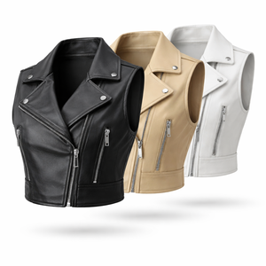 Chalecos de Cuero Curtido Transpirable OEM para Mujer - Moda Otoñal, Pedidos al por Mayor Directamente del Fabricante - Product Image 3