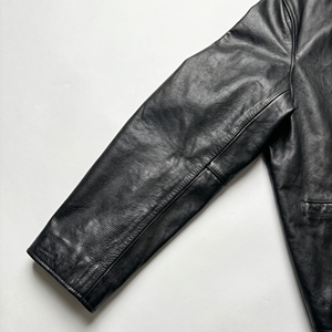 Soldes d'hiver : Blouson en cuir noir pour homme, col rabattable, imperméable, écologique, coupe-vent, décontracté, toutes saisons - Product Image 6